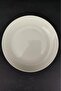 Set of 6 Deniz Form Porcelain Serving Plates 25 cm Cream C320.225 - 4