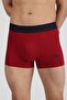 مجموعة من 3 قطع من Boxer Trunk Neo-gracia - أحمر كلاريت، أخضر داكن - 2
