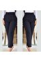 Women's Overlapping Ankle Finished Crepe Trousers 36 (S) - 48 (4XL) - 4