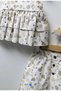 BABY GIRL-CHILD SUSPENDED SHORTS SET/ 100% COTTON BABY SET WITH Ruffle DETAIL - 2