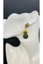 Handmade Rice Aprat Glass Bead Female Earrings
