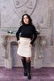 Adjustable Waist Linen Skirt - 3