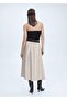 Satin Midi Skirt - 4