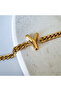 Steel bombed letter Y bracelet - 2