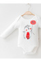 Baby 3-Piece Cotton Long Sleeve Bodysuit, Zıbın Pants and Hat 3-12 Months - 2