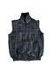 Patchwork Inside Fur-Outside Suede Genuine Leather Piping Collar Knitwear Detailed Vest