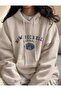 printed oversize unisex hooded sweatshirt