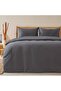 Cotton Duvet Cover Set with Double Sheet 100% Cotton Ranforce Gray
