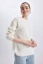 H6905Az/Er103 Defacto Women's Sweater Ecru