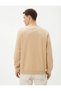 4WAM70116MK Koton Men's Sweat BEIGE - 5