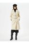 4wak00163ew Women's Coat Ecru - 3