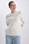 H6905Az/Er103 Defacto Women's Sweater Ecru - 3