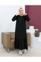 Children's Skirt Gathered Honeycomb Crepe Fabric - black