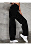 Black Cargo Pocket High Waist Wide Leg Jeans Jeans - 2