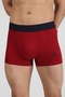 مجموعة من 3 قطع من Boxer Trunk Neo-gracia - أحمر كلاريت، أبيض - 2