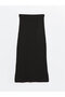 Women's Extra Tight Fit Plain Knit Skirt