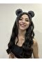 Puffy Knitted Winter Beanie Bandana with Cat and Bear Ears - 4