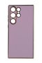 Galaxy S23 Ultra Case with Camera Protection Gold Edge Design Silicone - 4