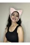Puffy Knitted Winter Beanie Bandana with Cat and Bear Ears