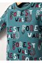 baby boy printed overalls / baby boy overalls with ruffles / soft inside baby overalls - 2