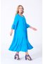 Women's Turquoise Flywheel Sleeves Authentic Dress - 4