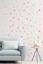 99 Pieces of Pink Tone Large and Small Round Shape Wall Stickers