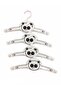 Kids Clothes Hanger Baby Clothes Hanger 4 Pieces White Panda Patterned - 2