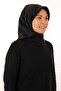 وشاح نسائي من الحرير التويل الأسود7519713 - 2