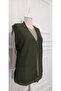 Women's Khaki Thin Knitwear Vest - 2