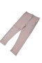 Girl's Hologram Written Stripe and Stone Printed Thin Summer Long Tights - 2