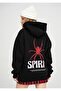 سويت شيرت كانجارو كبير الحجم من القطن بالداخل