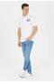 Men's White Polo Neck T-Shirt - 2