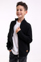 Monaco male child black knitwear cardigan - 3