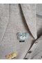 Baby And Child Embossed Cat Accessory Buttoned Seasonal Beige Knitwear Vest - 3