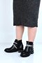 23-8015 Skin Black Moonlight Women's Flat Short Boots - 3