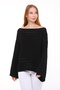 Women's Openwork Knitted Blouse - 3