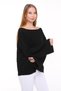 Women's Openwork Knitted Blouse - 4
