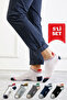 5-Piece Cotton Men's Socks Set, Flexible and Durable, Suitable for Sports and Daily Use, Size 38-45