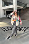 2 قطعة أسود رمادي 3 خيوط الشتاء سميكة كبيرة الحجم فضفاضة تناسب Sweatpants المتضخم حجم كبير Jogger منامة - 6