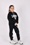 London Print Hooded 2 Thread Girls Tracksuit Set - 3