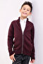 BRUXEL BOY'S Claret Red Pocket Knitwear Cardigan