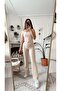 Lycra High Waist Wide Leg Front Stitched Palazzo Trousers