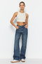 Mavi More Sustainable Faded Effect Vintage High Waist Wide Leg Jeans Twoss24Je00050