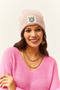 Women's Powder Tiger Embroidered Knitwear Beret ŞPK-00000007 - 3