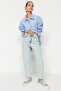 Light Blue High Waist Mom Jeans TWOSS24JE00026
