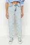 Light Blue High Waist Mom Jeans TWOSS24JE00026 - 5