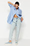 Light Blue High Waist Mom Jeans TWOSS24JE00026 - 4