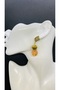 Handmade Rice Aprat Glass Bead Female Earrings