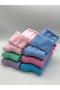 6 Pairs of Women's Winter, Thick, Curled, Elasticless Thermal Socket Socks