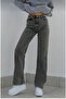 Wendy Loose Jeans Smoked Snow Lycra Palazzo Wide Leg Jeans - 2